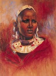 Portrait of a young Maasai Woman