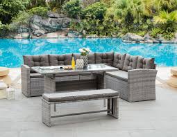 The armchair structure and the rattan are in excellent conditions. Rattan Garden Furniture Large Outdoor Corner Sofa Set Coffee Table San Remo For Sale Ebay