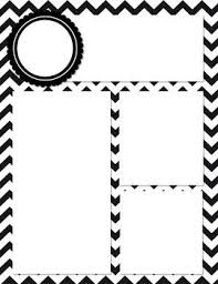 Black And White Photo Booth Template This Is A Cute Black And White Chevron Newsletter Template Simply Open It In Power Point And Newsletter Templates Chevron Classroom Meet The Teacher Template