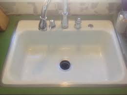 1957 vintage porcelain over cast iron sink