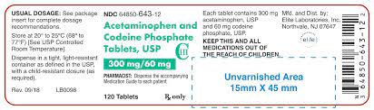Acetaminophen And Codeine Fda Prescribing Information Side Effects And Uses