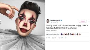 Hydrate your skin before you do anything. James Charles Does It Pennywise Makeup Tutorial And Gets Dragged Teen Vogue