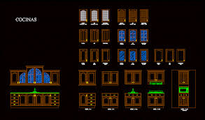 kitchen furniture in autocad download