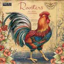 2021 Roosters Wall Calendar Wells Street By Lang Denim Dayzee In 2020 Wall Calendar Rooster Calendar