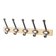 Kartotek Leiste Mit 5 Haken Kiefer Grau Ikea Deutschland Ikea Hooks Ikea Coat Hooks