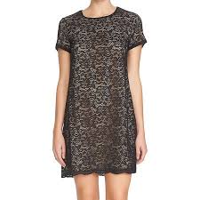Cece By Cynthia Steffe New Black Nude Womens Size 0 Lace Shift Dress