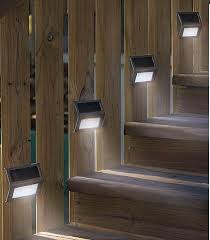 6 New Led Solar Step Lights Patio Deck Staircase Outdoor Walkway Pool Garden Ebay