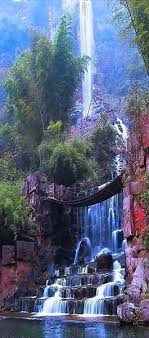 Nature Beautiful Waterfalls Couples Vacation Waterfall
