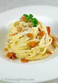 Pinoy Style Carbonara Recipe Panlasang Pinoy Recipe Carbonara Recipe Recipes Carbonara