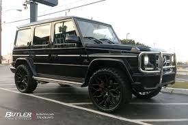 Mercedes G63 Amg Wagon With 24in Vossen Hf 2 Wheels Mercedes G Mercedes G63 Mercedes G Class