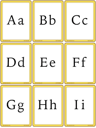 Upper case letters have minimal connection to early literacy skills; Serif Alphabet Esl Flashcards