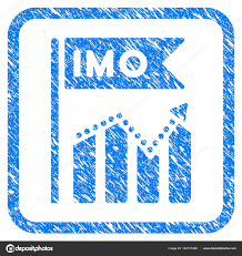 Imo Chart Trend Framed Grunge Icon Stock Vector Ahasoft