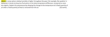 , lives in singapore and malaysia. Solved Aq1 C In Areas Where Relative Humidity Is Higher Chegg Com