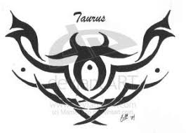 Elegant line art symbols and icons of esoteric zodiacal horoscope templates for logo. Tribal Taurus Tattoo Designs Taurus Tattoos Taurus Zodiac Designs