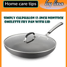 Simply Calphalon 12 Inch Nonstick Omelette Fry Pan With Lid This Nonstick Fry Pan Is Perfect For Omelettes Hash Browns And Other Pan Fr Calphalon Pan Nonstick