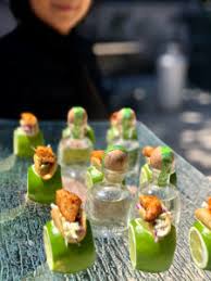 Cabbage, dressing and 1 tbsp coriander. Mini Fish Tacos San Diego Catering Services In San Diego County Toast Catering