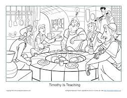 Coloring can be soothing and meditative, a true form of art. Timothy Is Teaching Coloring Page