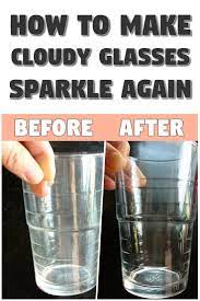 How To Make Cloudy Glasses Sparkle Again In 2021 Cloudy Glasses Cleaning Glass Cloudy