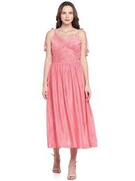 Pink Fit And Flare Midi Dress Dresses Fit Flare Pink Midi Dress