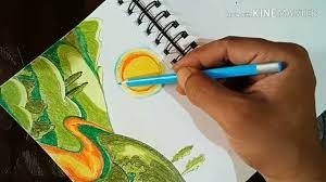Pin On Easy Scenery Drawing For Kids