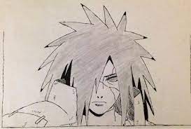 Face Madara Uchiha Drawing There's a scribble in place of his head. face madara uchiha drawing