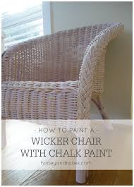 How To Paint A Wicker Chair With Chalk Paint Painting Wicker Furniture Wicker Chair Wicker Chair Makeover