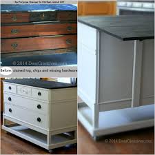 dresser to kitchen island cart #diy