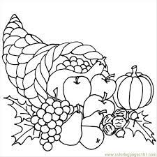 Free, printable mandala coloring pages for adults in every design you can imagine. Thanksgiving Cornucopia Coloring Page For Kids Free Breakfast Printable Coloring Pages Online For Kids Coloringpages101 Com Coloring Pages For Kids