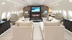 The airy swept up boeing sky architecture gives a feeling of space. 5 Most Expensive Private Jets In The World Aircare1