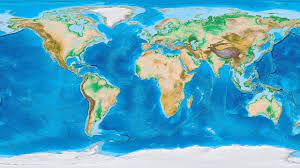 World Map 4k Hd Earth #World World Map #Geographical #Topography #Map #Continents #Oceans  Terrain Map Relief Map #4K #Wall… | World Map Wallpaper, World Map Poster,  Topography Map
