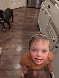 A little three year old boy is sitting