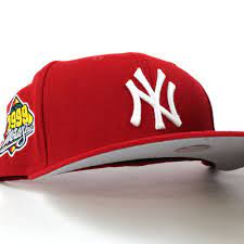 New York Yankees 1999 World Series New Era 59fifty Fitted Hat Red Gray Under Brim In 2021 Fitted Hats New Era 59fifty New Era Cap