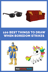 When you sit down to draw, your head is not always filled with ideas of easy cool & fun things to draw because creativity is not continuous and cannot be forced. 100 Easy Things To Draw When You Re Bored