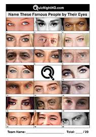 A lot of individuals admittedly had a hard t. Famous Faces 066 More Celebrity Eyes Quiznighthq