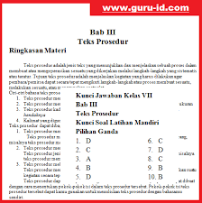 Soal Hots Teks Prosedur Bahasa Indonesia Kelas 7 Tahun 2018 2019 Beserta Kunci Jawaban Info Pendidikan Terbaru