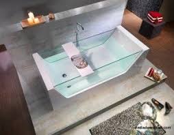 تحميل صور تصميم حوض استرخاء شفاف زجاجي بشكل مثير وجذاب ورائع Bathtub Design Home Design Decor Relaxing Bath