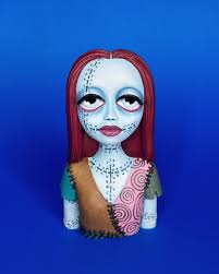 my finished figurine of sally in “the nightmare before christmas”!!🩵 sally  is available to purchase