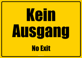 Siehst du das schild, hier. Schild Kein Ausgang De En Pdf Vorlage Zum Ausdrucken