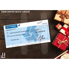 See full list on mdex.com.my Bank Rakyat Mock Cheque Replika Cek Shopee Malaysia