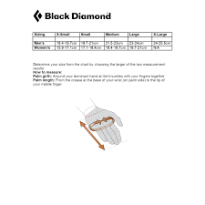 Black Diamond Gloves Size Chart The Best Quality Gloves