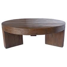 This versatile commercial grade cocktail table features a standard table height column and bar height column. Round Reclaimed Wood Coffee Table For Sale At 1stdibs