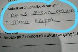 Kartun kecil segar diunggah oleh pengguna dengan warna oranye oranye ke kolom ppt. 10 Soal Dan Jawaban Kocak Anak Sd Ini Bikin Pusing