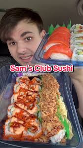 Sushi From @Sam’s Club? #sushi #mukbang #foodreview #eating #samsclub  #viral #fyp #tastetest