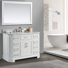36 inch constantia color matte white bathroom vanity. Eviva Glory 48 White Bathroom Vanity With Carrara Marble Counter Top And Porcelain Sink Decors Us