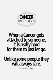 I have an ex friend who since i started having a bf decided to act really off and awkward with me so in the end i couldn't be friends with him anymore. When A Cancer Gets Attached To Someone It Is Really Hard For Them To Just Let Go Unlike Some People They Will Always Care