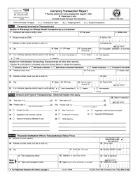 Financial institutions are required to file with fincen for each deposit, withdrawal, exchange of currency, or other payment or transfer, by, through, or to the financial institution which involves a transaction in currency of more than $10,000. Currency Transaction Report Form Fill Out And Sign Printable Pdf Template Signnow