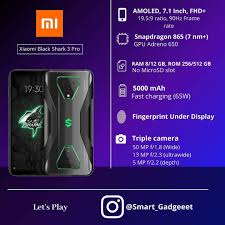 Hp Gaming Terbaru Dari Xiaomi Yaitu Xiaomi Black Shark 3 Pro Punya Tombol Khusus R1 L1 Untuk Mempermudah Bermain Pubgm Harganya Sekitar 10jutaan 8 256 Gb En 2020