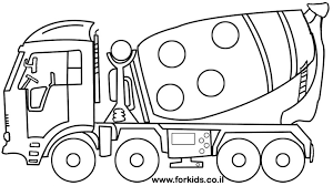 Before saving you have to color your coloring page. Cement Truck Coloring Pages