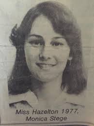 Found this Picture of beautiful Monica Stege .” Simms” Miss Hazelton 1977.