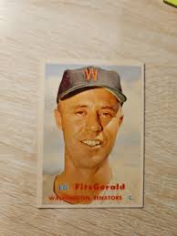 1957 Topps Set-Break #367 Ed Fitzgerald NR-MINT Washington Senators